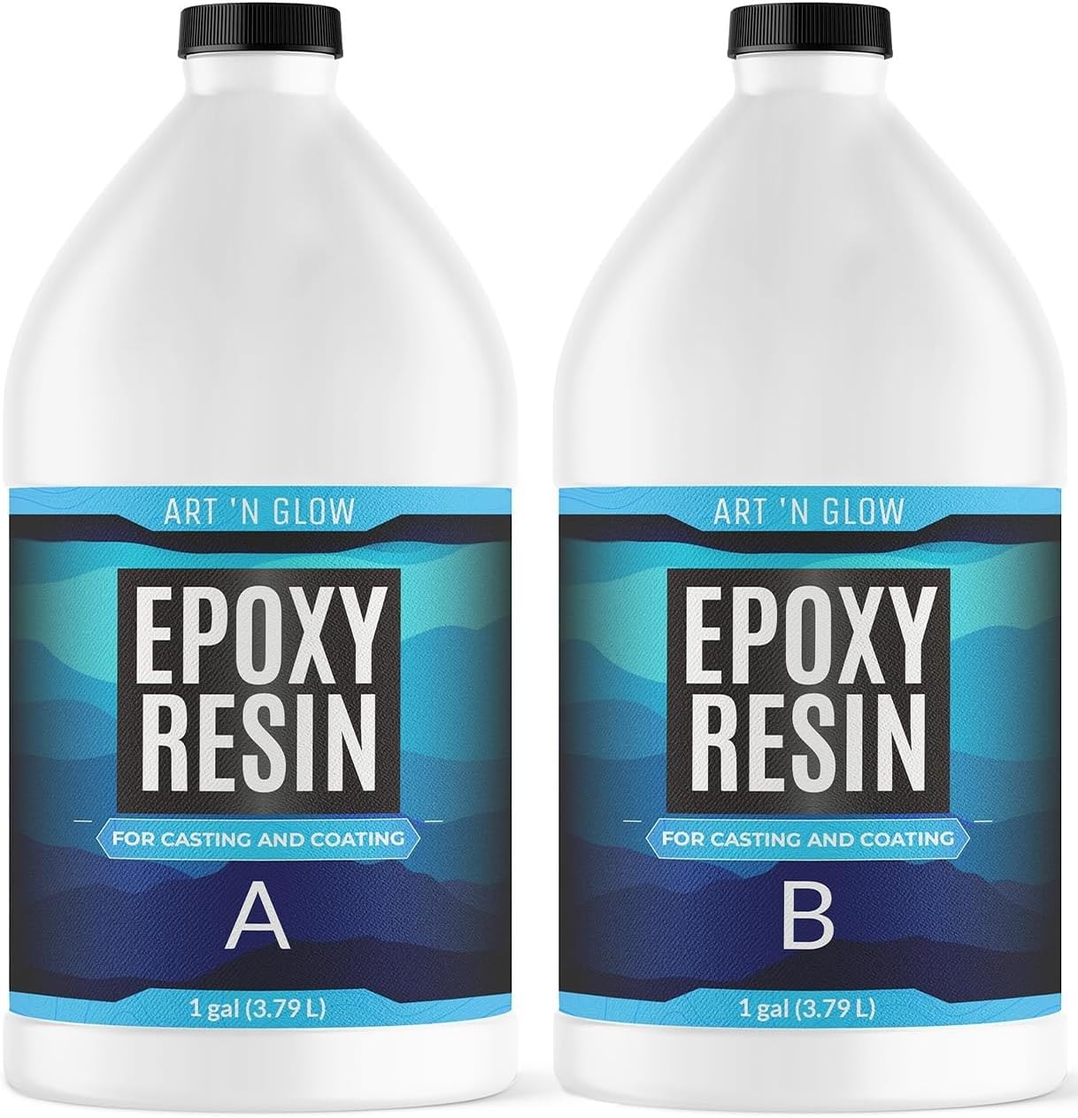 Crystal Clear Epoxy Resin 2 Gallon - Food Safe, UV Resistant, Bubble Free
