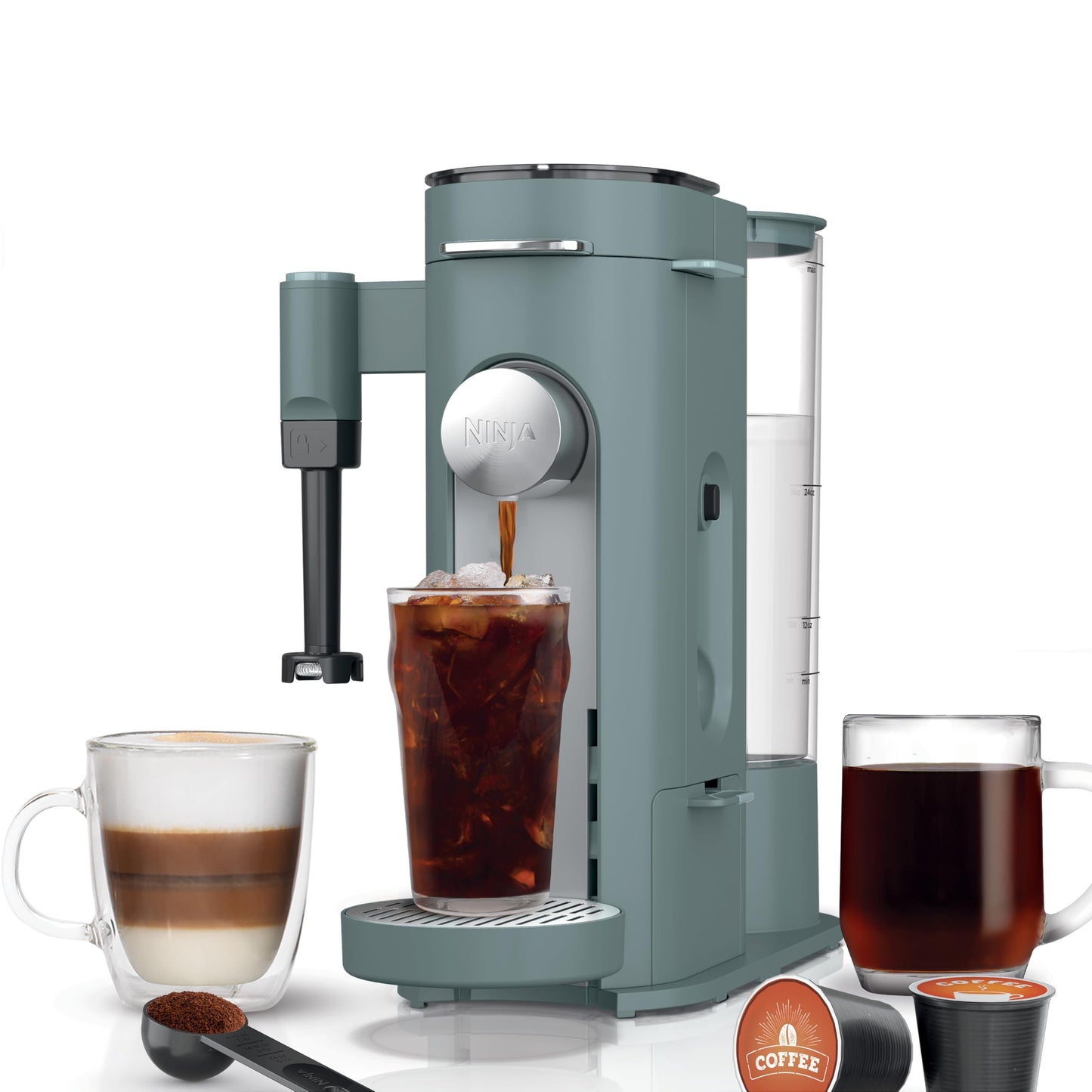 Ninja Pod & Grounds XL Coffee Maker, K-Cup Compatible, Denim Blue, PB055ABL