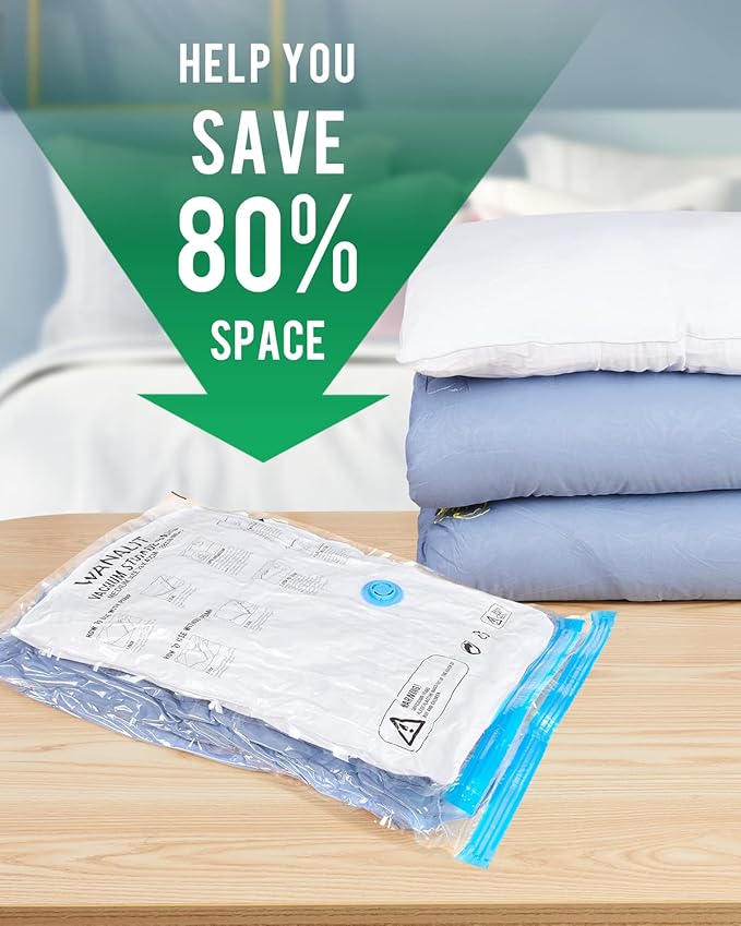 Vacuum Storage Bags with Electric Pump, 10 Pack Jumbo Size（40"x28"） Reusable Compression Space Saving Bag for Clothes, Bedding, Mattress, Blankets, Pillows, Comforters, Travel, White