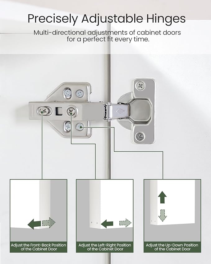 Wall-Mounted Bathroom Vanity with Mirror, Medicine Cabinet with Storage Function, Hanging Storage Cabinet, Adjustable Shelves, White