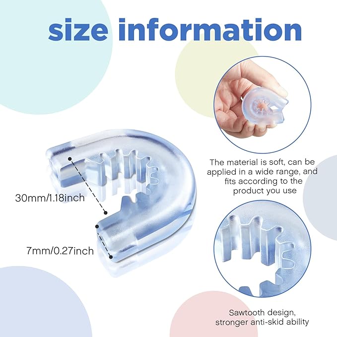Tondiamo 6 Pieces Bathroom Shower Caddy Connectors Shower Caddie Easy to Attach with 3 Pieces Rubber Rings Bathroom Decor and Replacement (Suction Cup Holders)