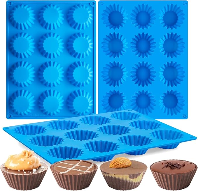 CLUEWR Granola Bar Silicone Mold for Baking, 3 PCS, 8 Cavity