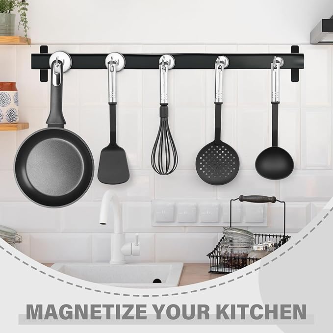 Magnetic Hooks, 170lbs Strong Magnet Hooks for Cruise Cabin, Strong Magnets Heavy Duty, Magnetic Key Holder for Fridge, Kitchen, Grills, Office, Classroom, 4 Pack, Silver
