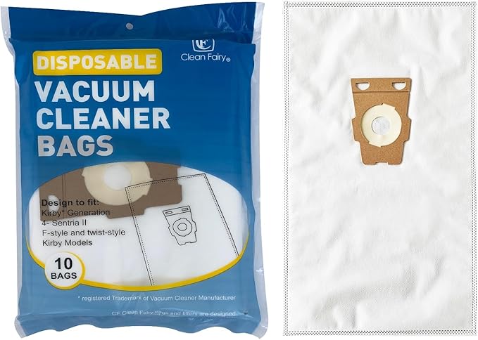 12PK HEPA Vacuum Bags for Kirby Sentria/Avalir/G Series F&Twist-style
