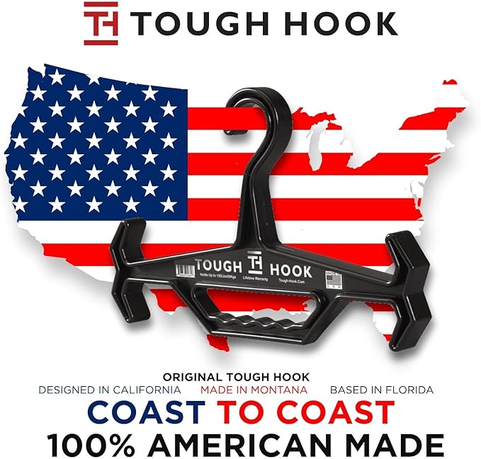 Tough Hook Gen2 Heavy Duty Hanger, Tan, 3 Pieces, Plastic, 200 lbs Load Capacity
