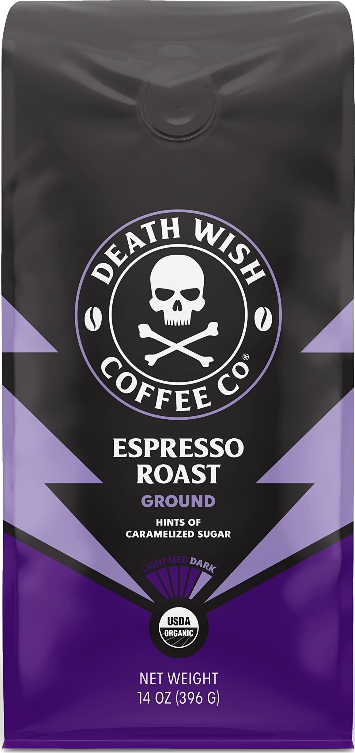 Death Wish Coffee Dark Roast & Valhalla Java Ground Coffee Bundle, Organic