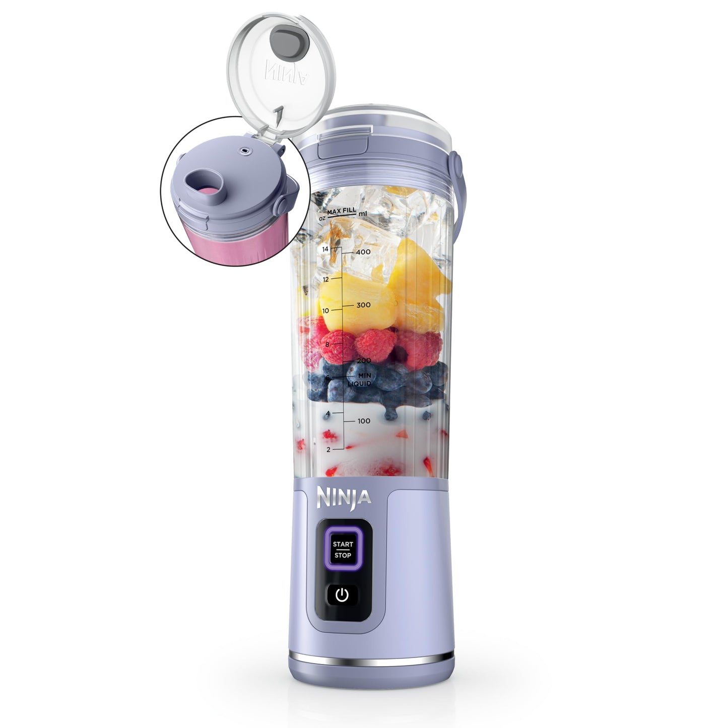 Ninja Blast Portable Blender, Cordless,18oz Vessel, Vanilla Bean, BC151VB