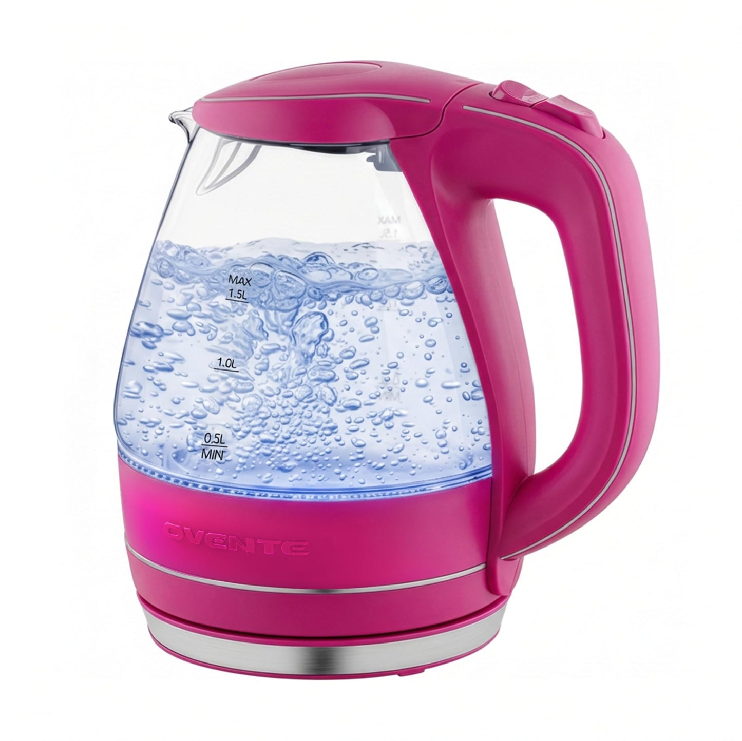 OVENTE 1.5L Glass Electric Kettle Water Boiler, Green KG83G