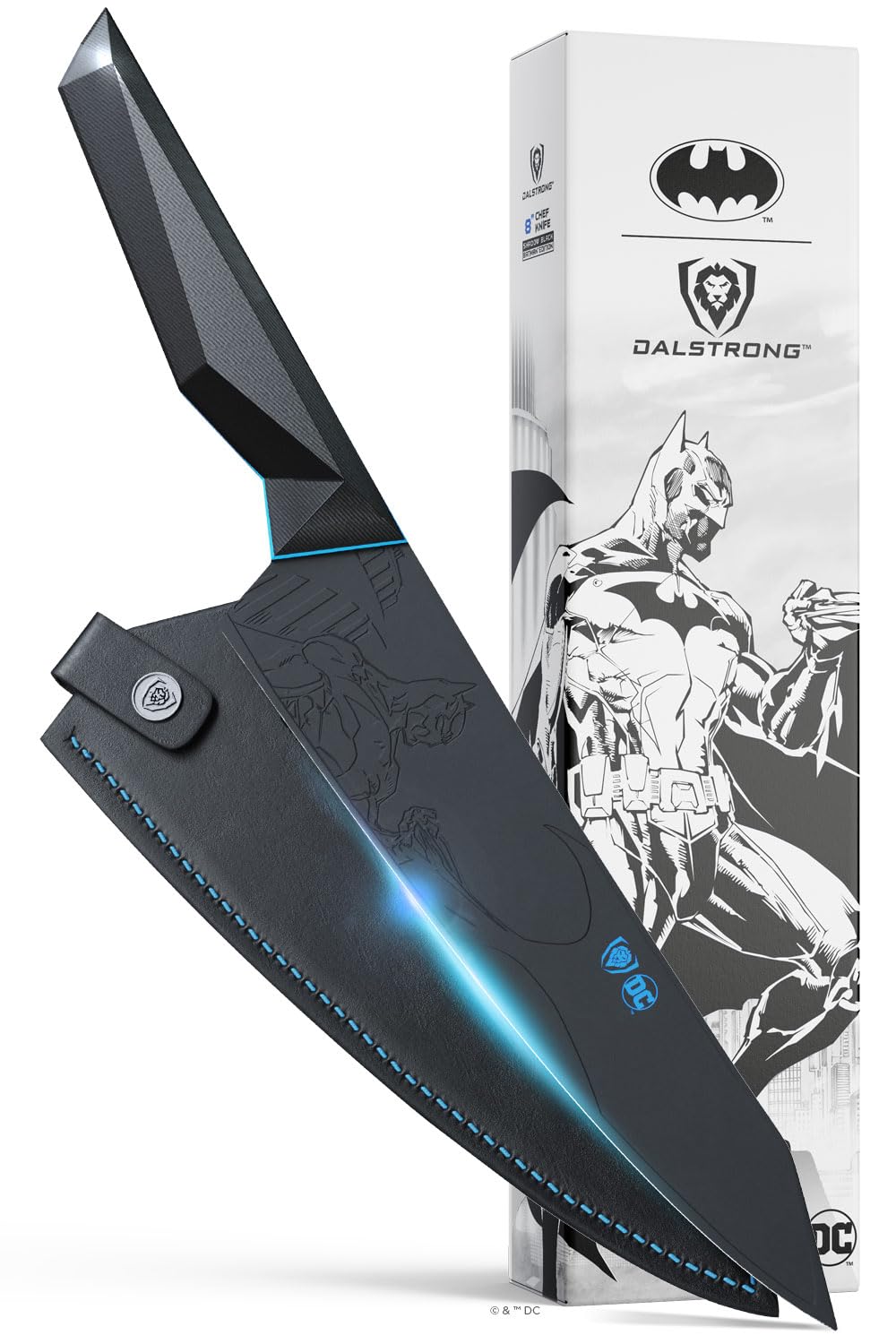 Dalstrong 8" Chef Knife - Batman™ Official Shadow Black DC Edition