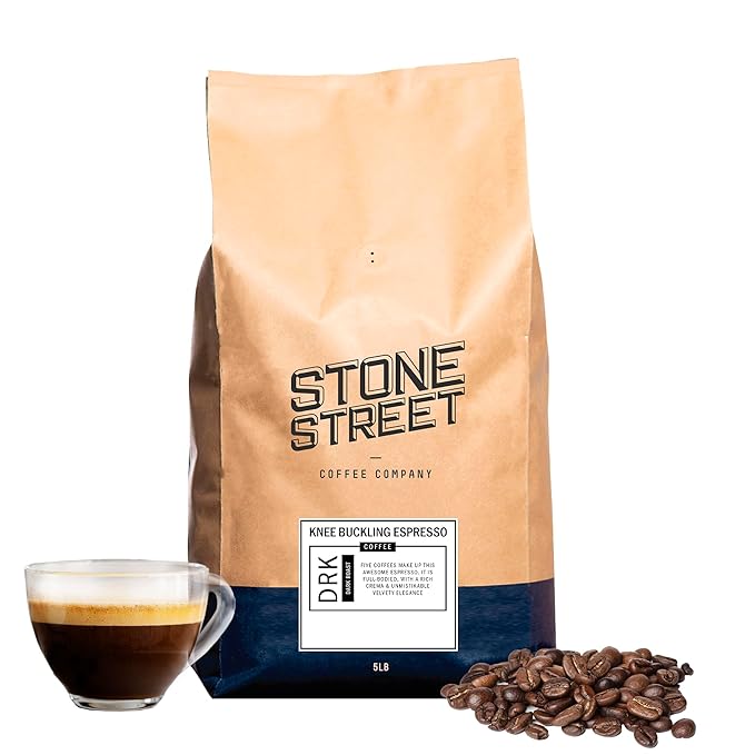 Stone Street Knee Buckling Espresso Ground Coffee, Dark Roast, 2 Lb