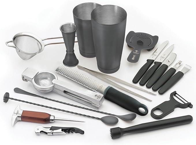 Barfly Cocktail Set, 12-Piece Deluxe, Stainless