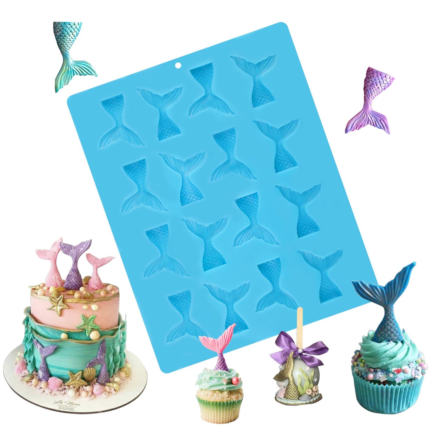 Sakolla Graduation Fondant Molds Silicone Doctoral Cap Diploma Chocolate Candy Molds Congrats Grad Congratulations Mould Cake Toppers Party Decorations for 2026 Graduation Celebration