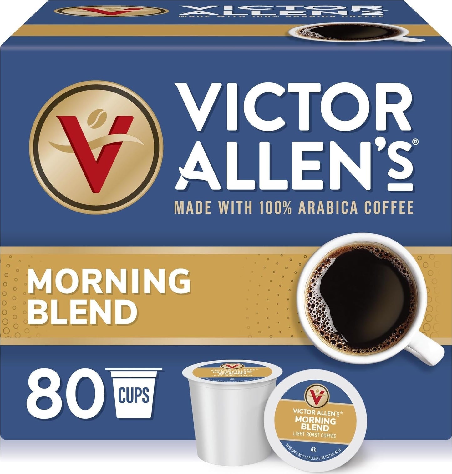 Victor Allen's Coffee Variety Pack (Morning Blend, 100% Colombian, Donut Shop Blend, and French Roast), 42 Count, Single Serve Coffee Pods for Keurig K-Cup Brewers
