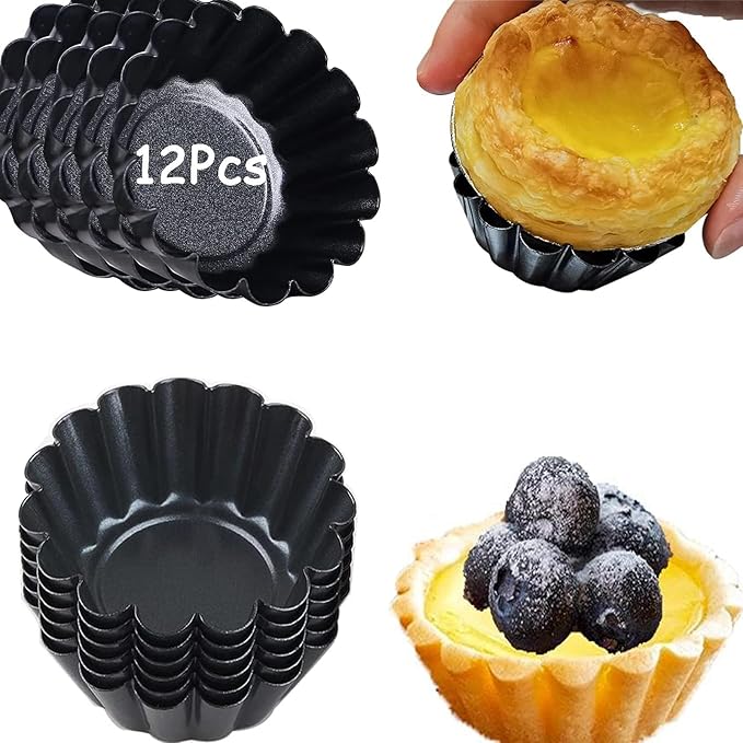 RICHSC-PAN Tart Pan, 9 Inch Tart Pans, Non-Stick Removable Loose Bottom.