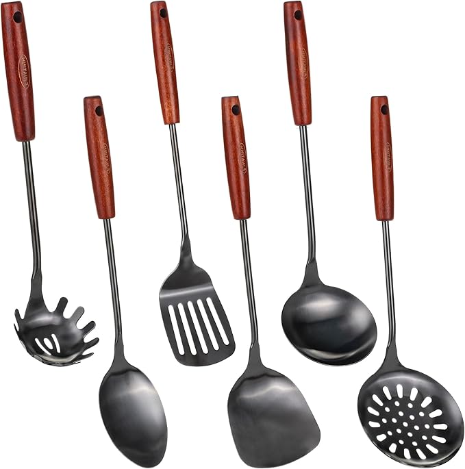 FJNATINH Wok Spatula 15 inches Spatulas for Wok, Stainless Steel Metal Wok Spatulas for Kitchen Use Cooking Utensils Spatula for Cooking Cast Iron