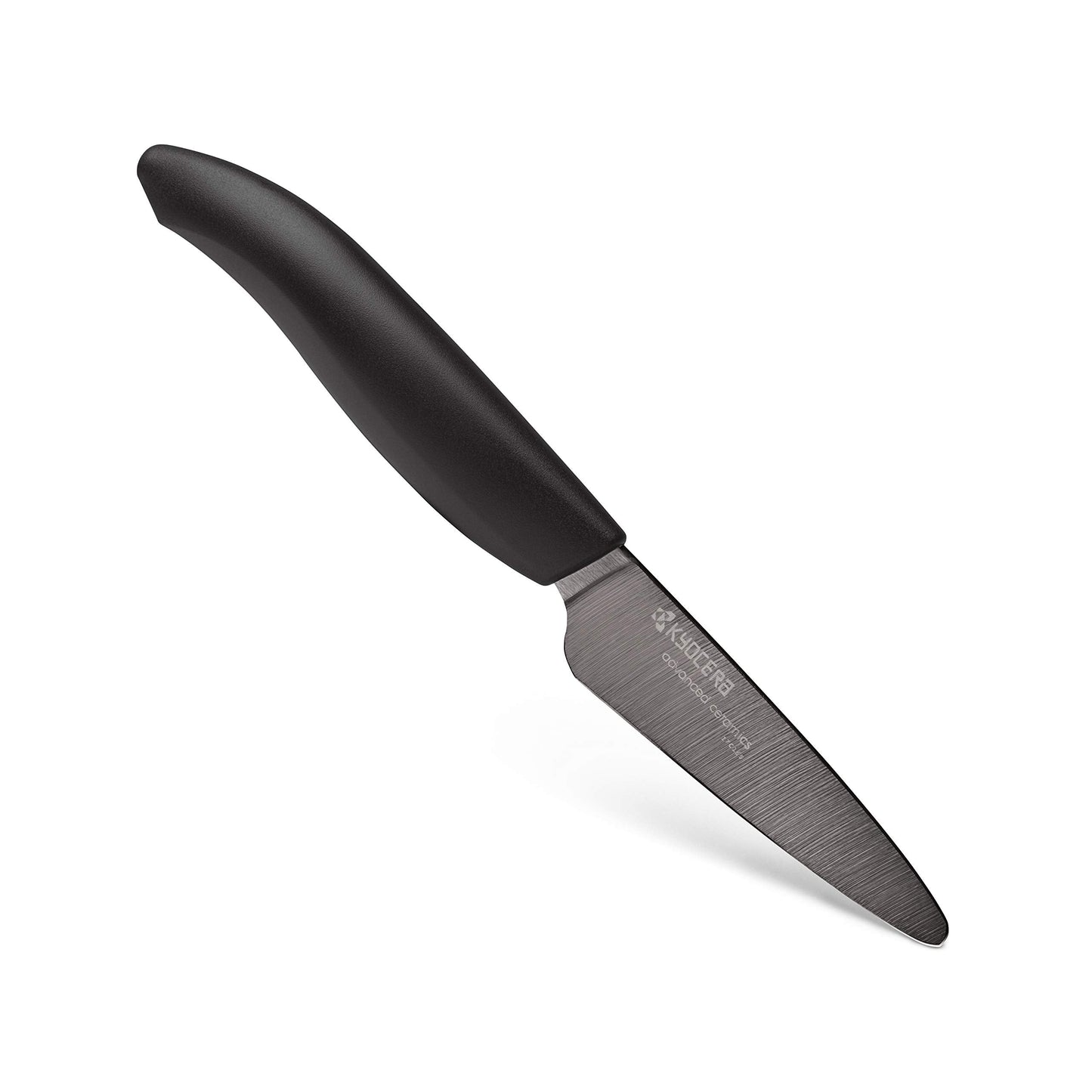 Kyocera Advanced Ceramic Revolution Series 5-inch Micro Serrated Tomato, Utility Knife, Black Blade