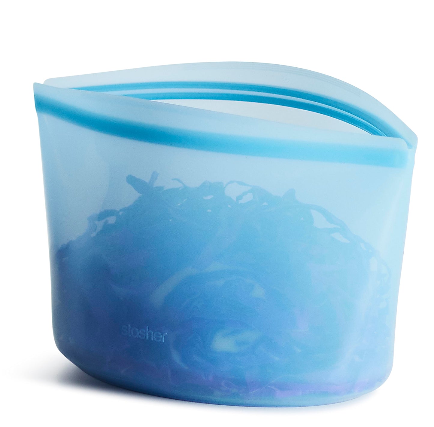 Stasher Silicone Reusable Storage Bag, 2-Cup Bowl, Reusable Freezer Bag, Microwave, Dishwasher, Oven Safe, Sous Vide, Lunch Containers, Eco Friendly, Food Storage Bags, Snack Bags, 16 oz, Lavender