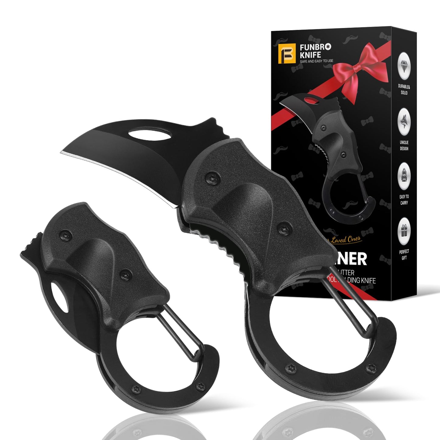 FUNBRO 2 Pack Small Pocket Knife Gifts for Men & Women
