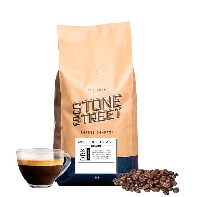 Stone Street Knee Buckling Espresso Ground Coffee, Dark Roast, 2 Lb