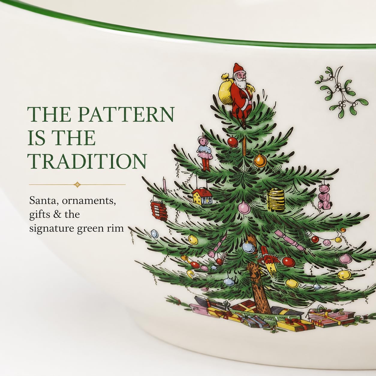 Spode – Christmas Tree Christmas Tree Medium Round Bowl