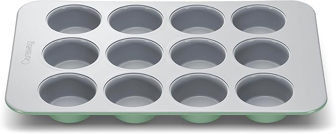 Caraway Non-Stick Ceramic-Coated 12-Cup Muffin Pan Duo
