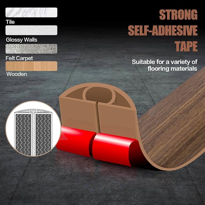 Floor Cord Cover Cable Cavity Self Adhesive Cord Hider Floor 10FT Floor Cable