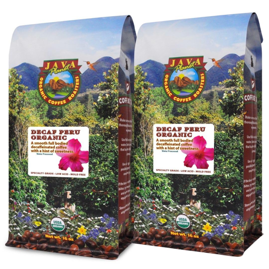 Java Planet Low Acid Organic Whole Bean Coffee, Papua New Guinea, 16 oz
