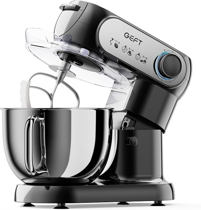 GEFT Stand Mixer, 3.5QT&6QT Bowls Mixers Kitchen Electric Stand Mixer Gray