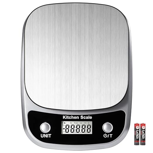 GRAM PRES Food Kitchen Scale Digital Weight Grams and Oz 10kg/1g