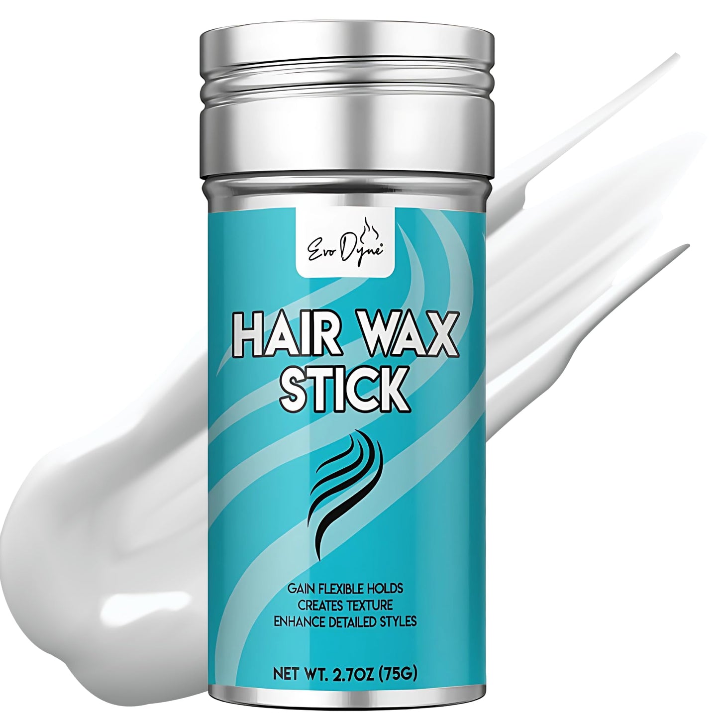 Evo Dyne Hair Wax Stick (2.7 oz) - Wax Stick for Hair Wigs, Create Texture & Gain Flexible Holds with Uni-Sex Formula - Enhanced Detailed Styles Hair Wax