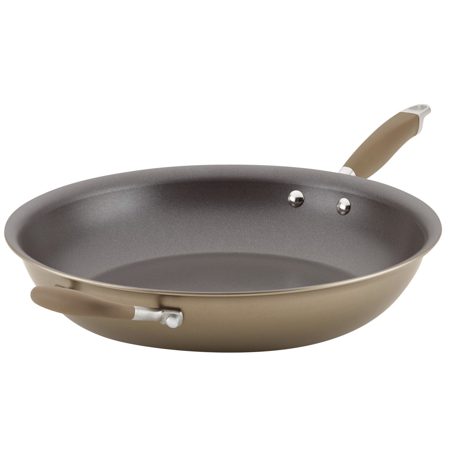 Anolon Advanced Home Nonstick Frying Pan with Helper Handle 14.5-Inch, Onyx