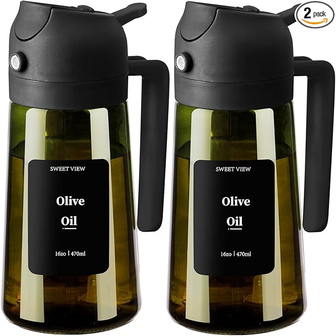 SWEET VIEW Olive Oil Dispenser and Oil Sprayer