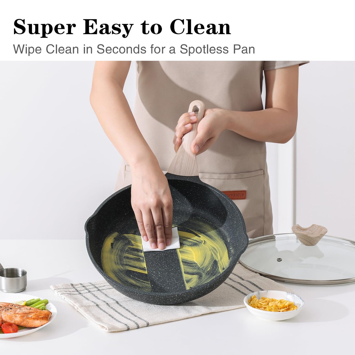 Kordisen Non Stick Frying Pan Skillet, 8 inch Small Egg Pan