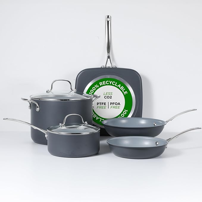 Commercial CHEF 3-Piece Cast Iron Griddle Set, Pre-Seasoned, CHCI81012