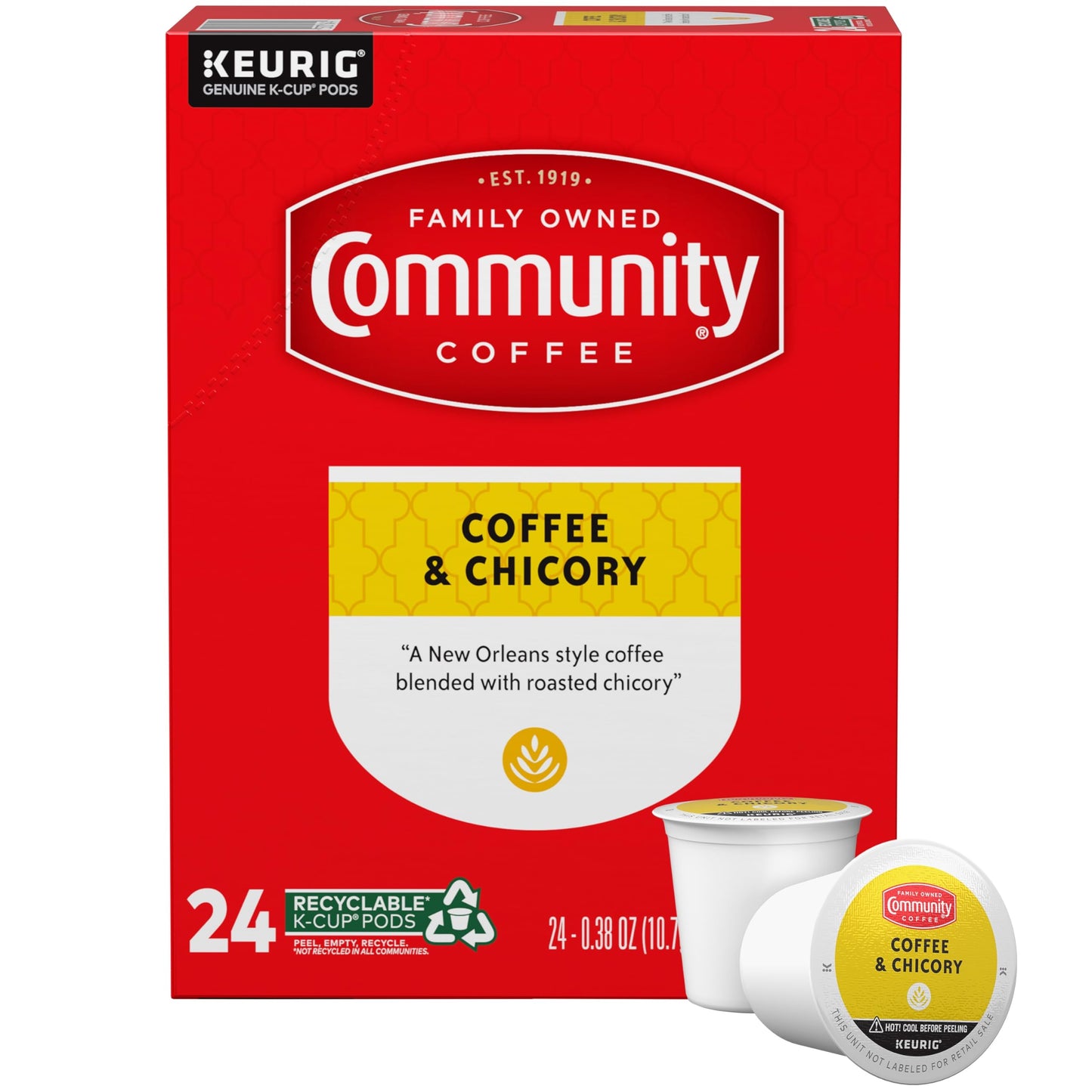 Community Coffee Grandma's Sugar Cookie Keurig K-Cup Pods, Limited Edition Holiday Flavor, Natural Ingredients, 10 Count (Pack of 6)
