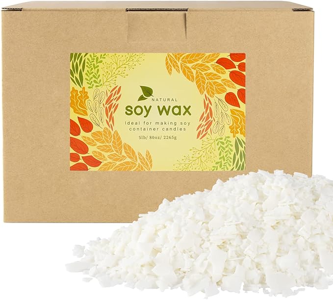 CLTNIKET Pure Soy Wax for Making Candle-DIY Soy Wax Candle-5 Pound Bag