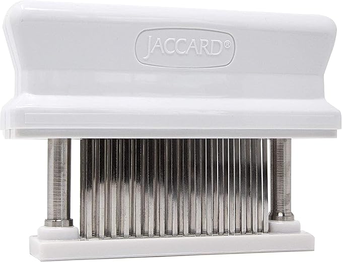 Jaccard 200348T, 48 Blade Durable Meat Tenderizer with Stainless Steel Razor Sharp Needle, Cooking Gadget for Tenderizing Chicken, Beef, Pork, Veal, BBQ, Tan