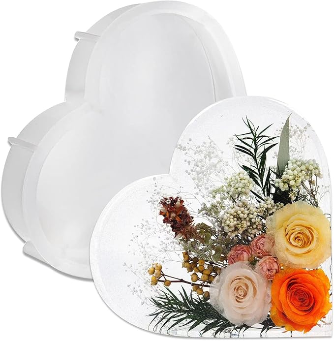 Demorex 18-Piece Silicone Coaster Molds for Resin, Round, Square & Octagon