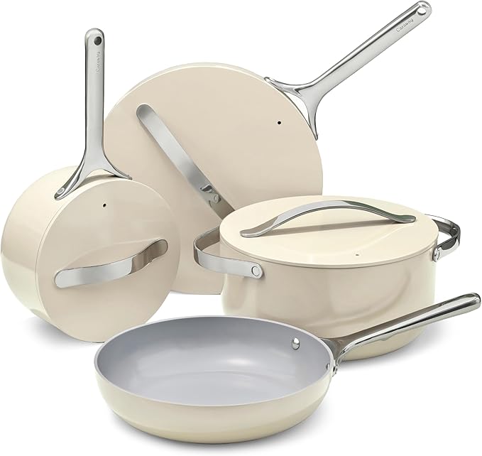 Caraway 16-Piece Deluxe Non-Stick Ceramic Cookware Set