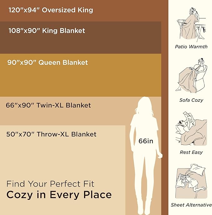 Bedsure 100% Cotton Blanket King Size for Bed - Breathable and Lightweight, Soft Cozy Textured Herringbone Woven Blanket for Summer Spring, Teal, 108x90 inches