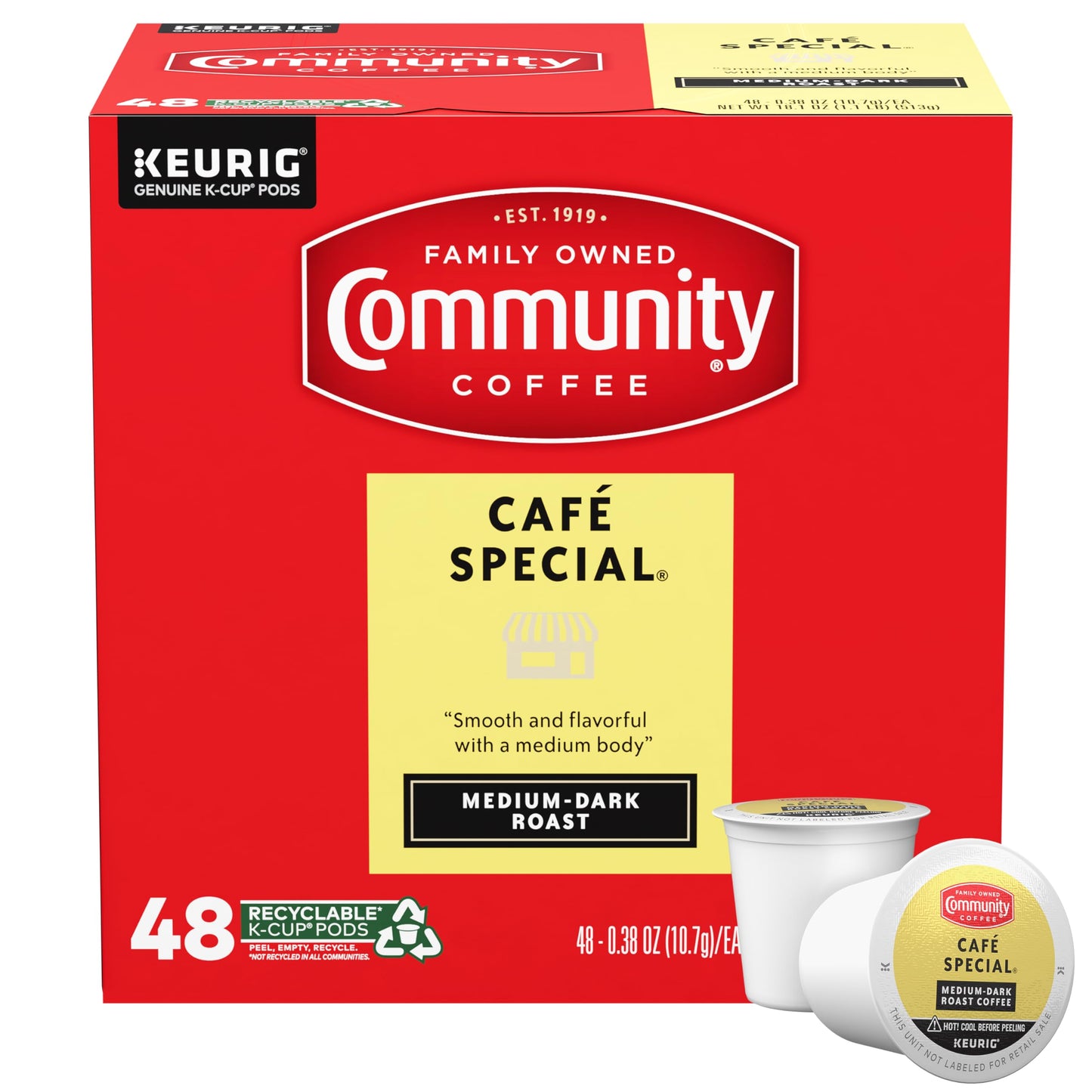 Community Coffee Grandma's Sugar Cookie Keurig K-Cup Pods, Limited Edition Holiday Flavor, Natural Ingredients, 10 Count (Pack of 6)