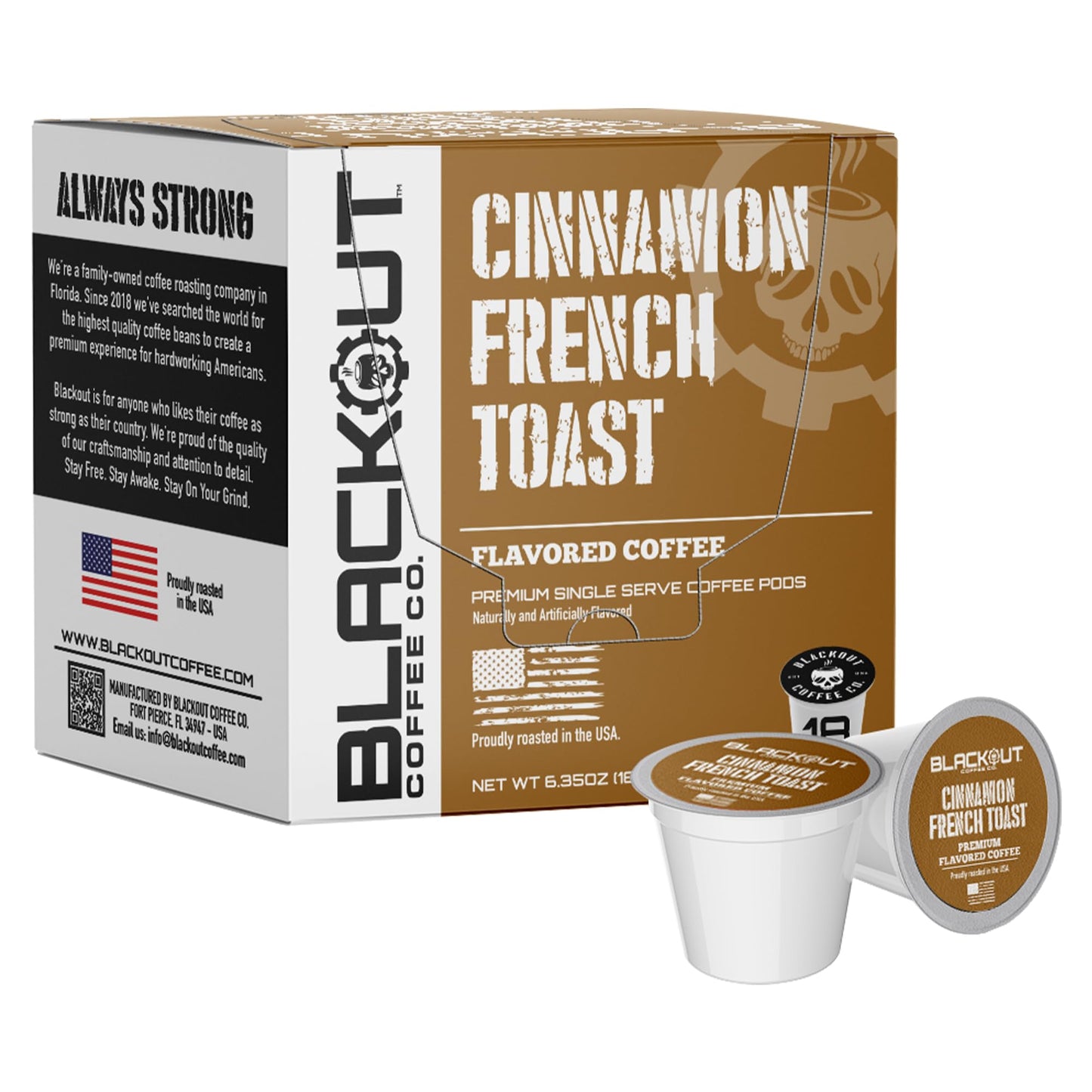 Blackout Coffee Climax Flavored Coffee Pods, 18 Count