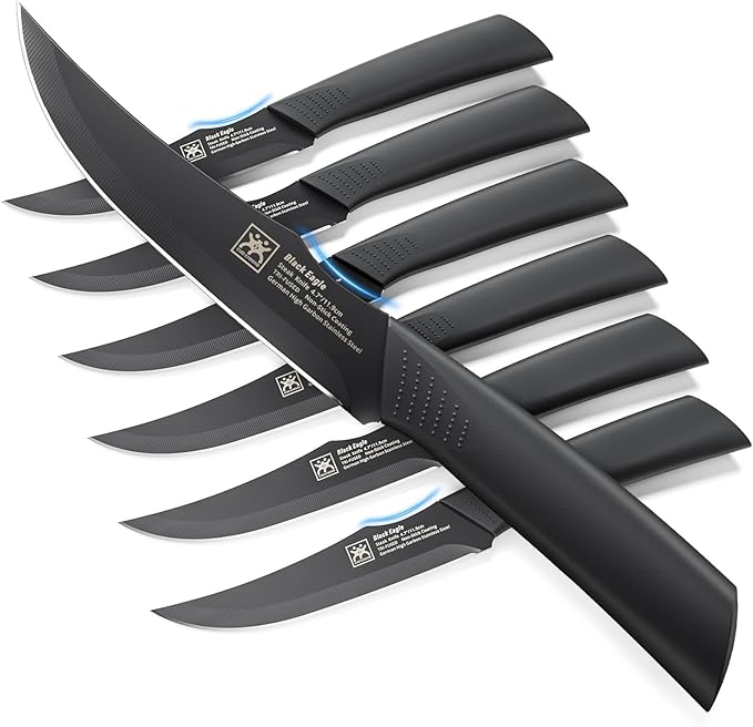 CuoCreate Steak Knives Set of 12, 4.7 Inch Dishwasher Safe Table Knives