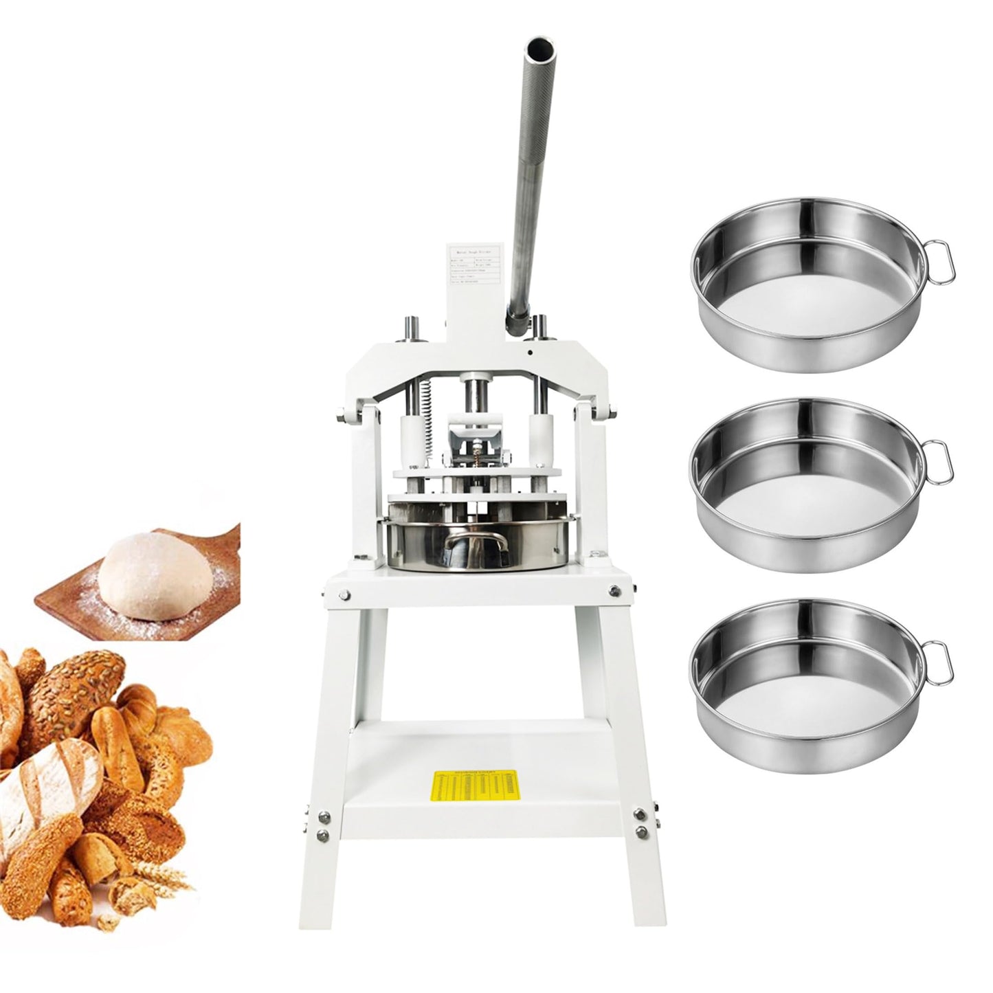 INTSUPERMAI Dough Divider and Rounder Machine - 18pcs Manual Dough Spacer Machine, 2.12oz-11.29oz for Bakery