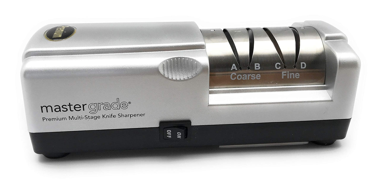 Master Grade Commercial Electric Knife Sharpener with 3 Pair of Sharpening Wheel