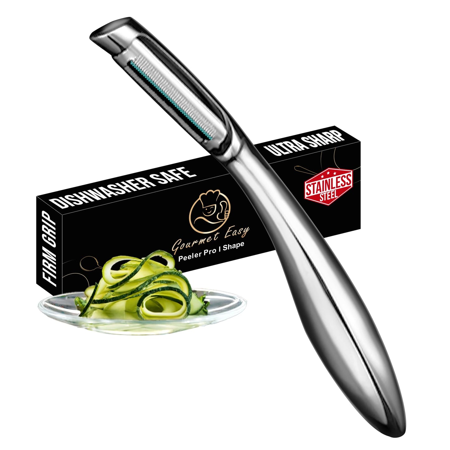 Gourmet Easy Vegetable Peeler Ultra Sharp Stainless Steel Blade (Y Peeler)