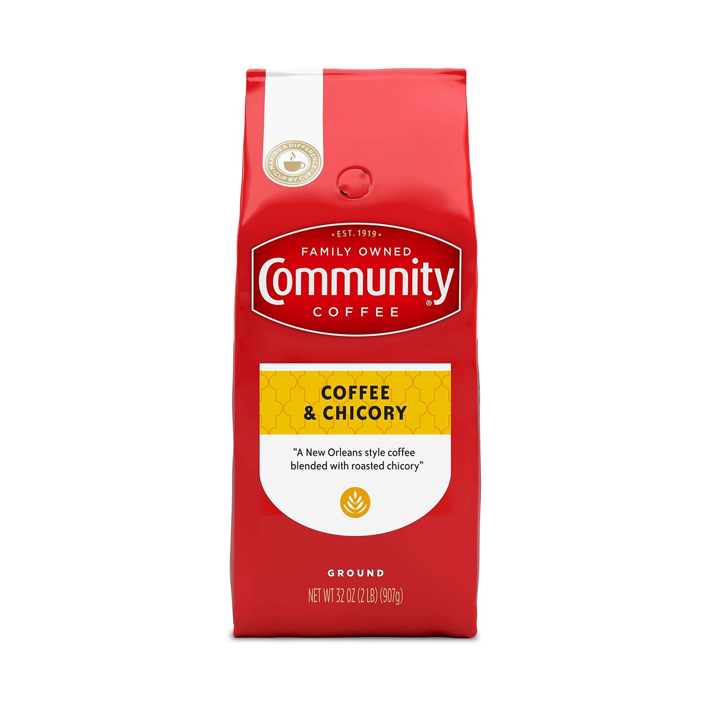 Community Coffee 100% Colombia 72 Ounce, Medium Dark Roast Ground Coffee, 12 Ounce (Pack of 6)