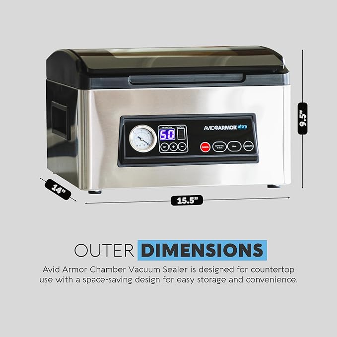 Avid Armor USV32 Chamber Vacuum Sealer Machine for Foods, Soups & Liquids