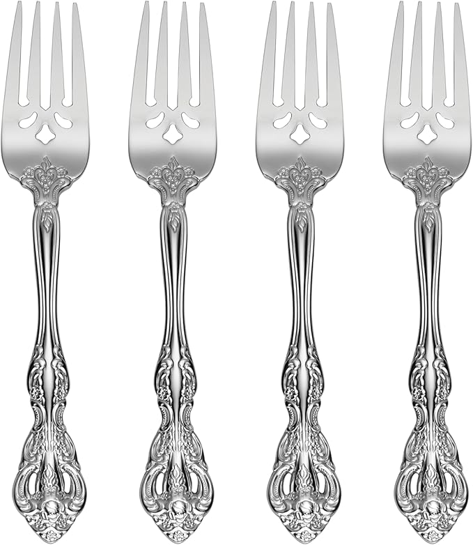 Oneida Michelangelo Dinner Forks Silverware Set for 4, Flatware