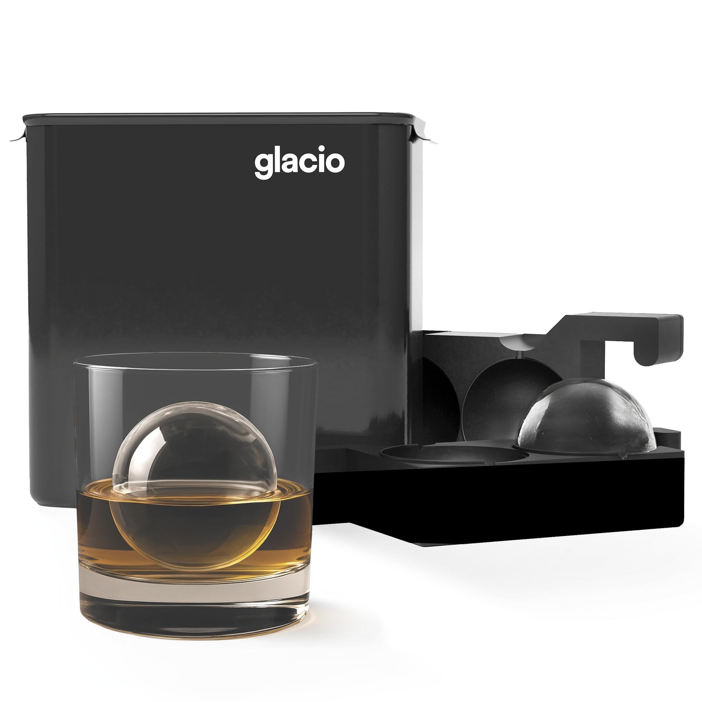 Clear Ice Maker Set, Crystal Ball & Cube Molds for Whiskey Cocktails
